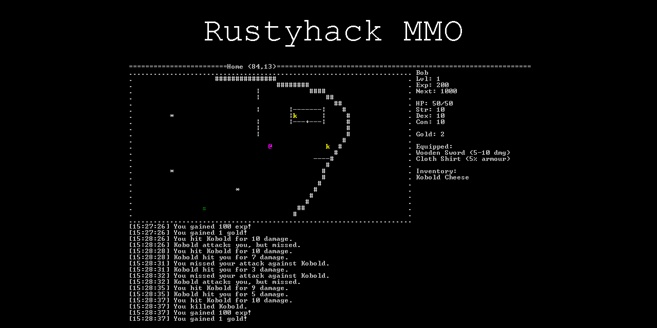 Rustyhack MMO Logo